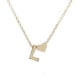 thumbnail image 1 of Collar para mujer, joyería para mujer, joyería para mujer, moda para mujer, lindo collar de gargantilla con letras y corazón, colgante de cadena para dama, collar de joyería, collar con colgante, 1 of 3