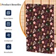 thumbnail image 2 of WARHOOME Japanese Doorway Curtain, Christmas Bells Black Graffiti Restaurant Closet Door Tapestry Entrance Kitchen Curtains, 34 x 56 inches, 2 of 9