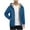 Blue, variant on Men's Fleece Hoodie Winter Zip Up Sweatshirt Sherpa Lined Jacket Heavyweight Hoodies Pullover Warm Coat Hooded Outwear