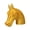 Gold, variant on Trailer Hitches Decoration Caps Weatherproof Guard Modern Horse Head Design Trailer Hitches Protective Cover Easy Install