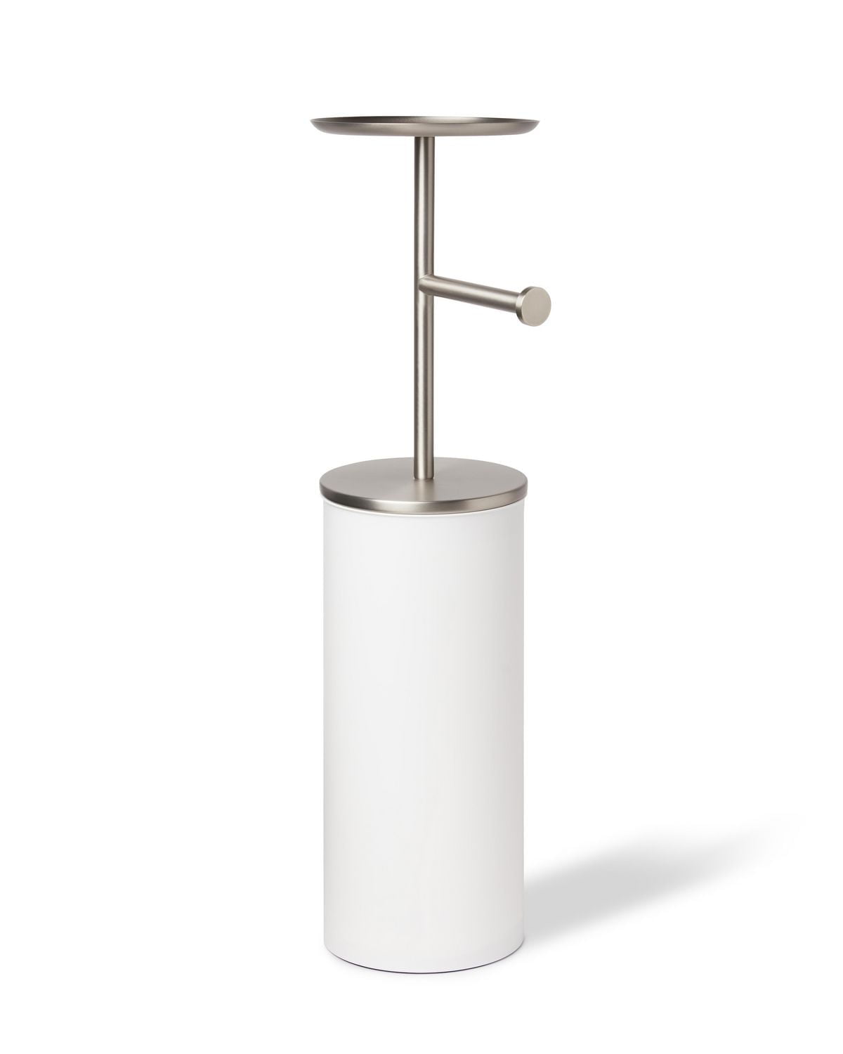 Portaloo Toilet Paper Stand White/Nickel