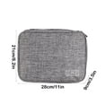 thumbnail image 3 of RuiJiao 3-Layer Electronic Accessories Travel Organizer Case, 300D PVC-Coated Tech Storage Bag for Chargers, Cables, Phone, Gadget Organizer (11x8.2x3.5in) Men's Travel Gift for Home and Outdoor Use, 3 of 6