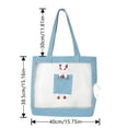 thumbnail image 2 of Mochila para mascotas para perros y gatos pequeños Bolsa de viaje ligera con correa ajustable y malla transpirable, 2 of 5