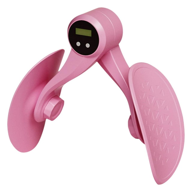 S SERENABLE Inner Thigh Exerciser with Counter Versatile Comfortable Exerciser Equipment Pink