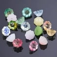 thumbnail image 2 of U8MO 10pcs Lotus Pod Shape 10mm Crystal Lampwork Glass Loose Beads for Jewelry Making-3# Jade White, 2 of 9
