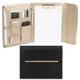 thumbnail image 1 of Portfolio Binder BLU MONACO de piel vegana negra para mujer, 1 of 7