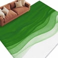 thumbnail image 2 of Green Gradient Washable Living Room Rugs 5'x8', Watercolor Abstract Light Green Gradient Water Ripples Low Pile Throw Large Area Rug Non-Slip Sturdy Edge Binding Carpet for Living Room Kitchen Office, 2 of 9