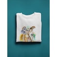 thumbnail image 3 of Colorful Safari Design Sweatshirt Women - Women Sweatshirt, White, 5XL, 3 of 4
