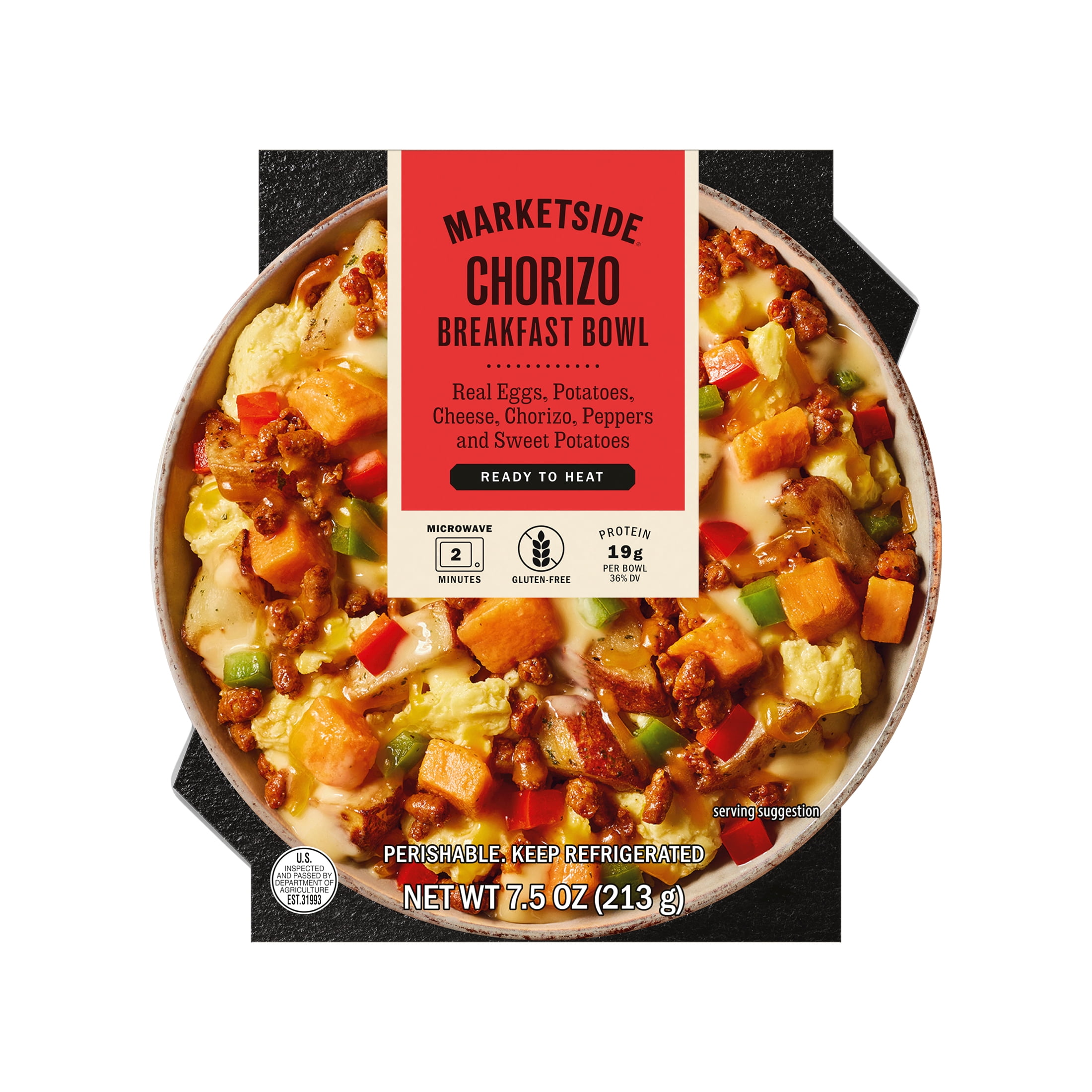Marketside Ready to Heat Chorizo Breakfast Bowl, 7.5 oz (Refrigerated)