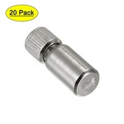 Uxcell 21 x 8mm Metal Cylindrical Studs Shelf Support Pins Silver Tone 20 Pack