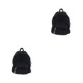thumbnail image 3 of Decodeary Stylish Unisex Backpack With Large Capacity And Adjustable Straps Durable Cloth School Backpack School Bag Book Bag black 2Set, 3 of 6