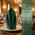 thumbnail image 3 of Unique Bargains 12Pcs  Washable Reusable Party Cloth Napkins Dark Green 17x17inch, 3 of 6