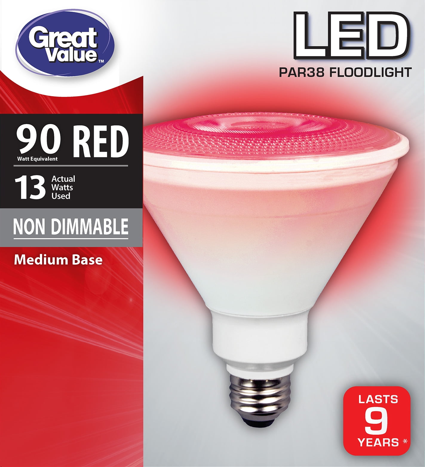 red outdoor led flood lights