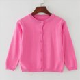 thumbnail image 4 of HFHAPW Toddler Girls Boys Knitted Cardigan Sweater Kids Plain Warm Sweaters Long Sleeve Button Down Jacket Fall Winter Thermal Tops,4-5 Y, 4 of 8