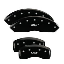 Set of 4: Black finish, Silver MGP