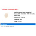 thumbnail image 2 of Air Distribution Hose Connector - Compatible with 1985 - 1993 Mercedes-Benz 190E 1986 1987 1988 1989 1990 1991 1992, 2 of 2