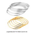 thumbnail image 3 of Bracelet Vintage Simple pour Femmes en Acier Inoxydable, Bague Ronde, Bracelet en Acier Inoxydable, Bijou de Fête, Cérémonie, Cadeau d'Anniversaire, Or, 3 of 6