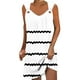 thumbnail image 1 of Vestido de Verano para las Mujeres Impreso sin Mangas Cuello en V, Fluido Casual Y Moda Vestido sin Mangas para las Mujeres, 1 of 5