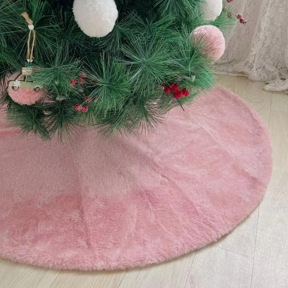 JOGZMZ 20 Inch Christmas Tree Skirt Bling Christmas Tree Skirts, Luxury Glitter Bright Silk Double Xmas Tree Base Cover Mat for Xmas New Year Home Party Decorations