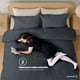 thumbnail image 4 of Juego de Funda para Edredon Duvet Dreamlab, Tamaño Matrimonial, Color Grafito, 3 Piezas, 4 of 9