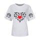 thumbnail image 5 of Tops Y Blusas de las Mujeres Estampadas Cuello Redondo Manga Corta, Poliéster Casual Top para Diario, Fiesta Y Todas las Estaciones, 5 of 9
