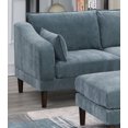 thumbnail image 6 of Living Room Classic 5pc Modular Sectional set 1x Armless Chair 2x Corner Wedge 2x Ottoman Mineral Morgan Fabric Cushion Couch, 6 of 9