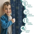 thumbnail image 3 of Blackout Kids Curtains,Dark Blue Star Moon Sun Pattern Childrens Insulated Curtains Set Of 2,Bedroom Essentials,Toddler Room Decor 52"x84", 3 of 5