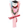 thumbnail image 1 of KAKOWELY Ramo de oso de graduación, lindo oso con flores artificiales, decoraciones para fiesta de graduación, regalo de temporada de graduación para graduados., 1 of 5