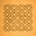 thumbnail image 1 of Ahgly Company Indoor Square Oriental Orange Traditional Area Rugs, 7' Square, 1 of 4