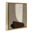 thumbnail image 3 of Stupell Industries Mid-Century Natural Oblong Shapes Gold Floating Frame Canvas Art, 18 x 18, by Patricia Pinto, 3 of 8