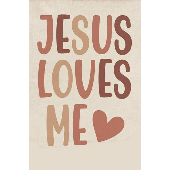 Bible Verses for Kids Wall Art Boho Jesus Loves Me Poster Wall Decor Inspirational Christian Poster for Toddler Kids Room Bedroom Nursery Playroom poster