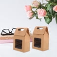 thumbnail image 3 of Bolsas Kraft con ventana transparente para galletas Bolsas de papel marrón Bolsas de papel Kraft para envasado de alimentos Bolsas Kraft para pequeñas empresas para exhibición de tiendas, 3 of 5