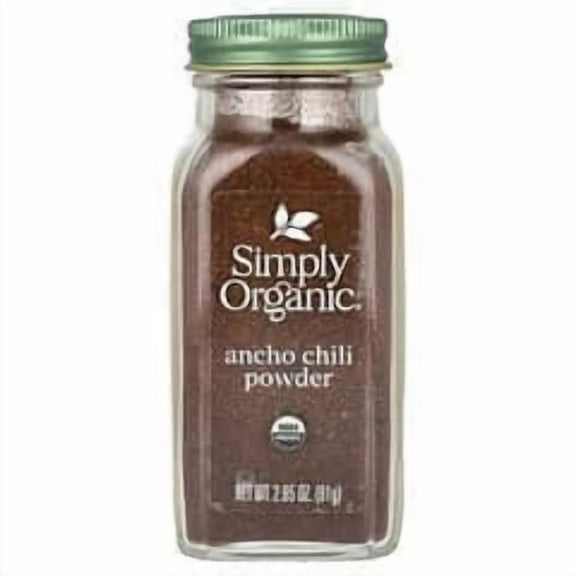 Simply Organic, Ancho Chili Powder, 2.85 oz (81 g) Pack of 3