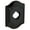 Black, variant on Baldwin R027190IDM Individual Height Bethpage Dummy Rosette - Satin Black
