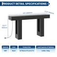 thumbnail image 2 of Danolapsi 63 Inch Console Table with Power Outlet, Extra Long Sofa Table with USB & Type c Ports, Narrow Entryway Table for Hallway, Foyer Table for Living Room, 2 of 7