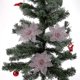 thumbnail image 3 of Flores de Pascua navideñas YONGSHENG Adornos para árboles de Navidad con purpurina 14 cm rosa 9 piezas, 3 of 5