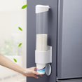 thumbnail image 2 of Plastic Cups Holder Disposable Cup Rack Dust-proof Cups Dispenser (White), 2 of 5