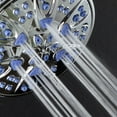 thumbnail image 5 of AquaDance Antimicrobial, Anti-Clog High-Pressure 6-Setting 4' Handheld Hand Shower Head with Microban Nozzle Protection from Growth of Mold Mildew & Bacteria and 5' Hose - Soft Purple, 5 of 9