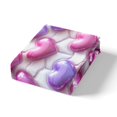 thumbnail image 4 of Erosebridal Housse de Couette Girly à Imprimé 3D Cœur d'Amour Simple, Ensembles de Literie Rose Violet Rêveur Taille Simple, Réversible 2 Pcs (Sans Couette), 4 of 7