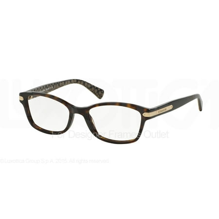 COACH Eyeglasses HC6065 5291 Tortoise/Tortoise Military (Best Eyeglass Frames For Men)