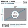 thumbnail image 3 of Aeon CLR3, 123"Diag,1 6:9, Ceiling Light Rejecting EDGE FREE Fixed Frame Ultra-Short Throw Projector Screen AR123H-CLR3, 3 of 6