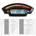 thumbnail image 3 of Velocímetro Universal Cola cuentakilómetros LCD para motocicleta 1 2 4 cilindros, 3 of 8