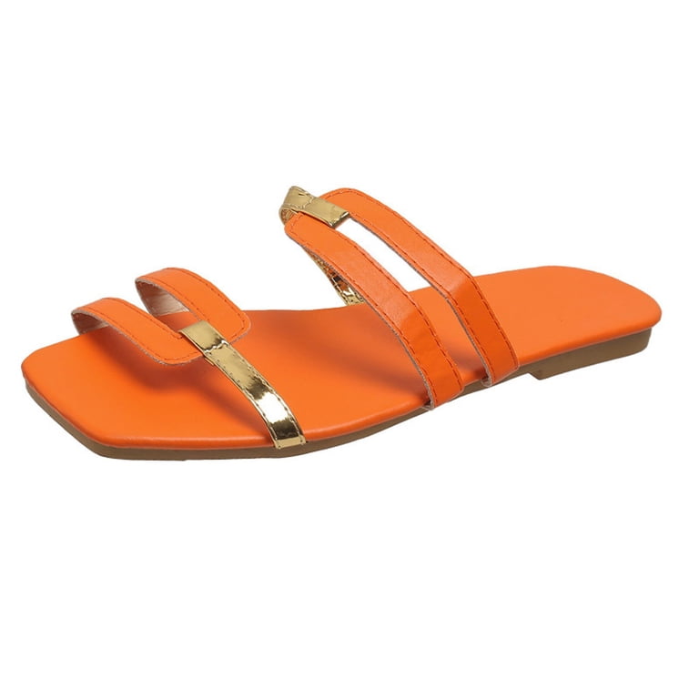 Women's Handmade Slide Sandals - Soft Cushioned Footbed, Adjustable Slip-On, Open Toe Flat For All-Day Comfort (Sizes 7-10)