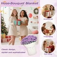 thumbnail image 6 of Finished Crochet Rose Bouquet Blanket,Cozy Knitted Bed Throw Blankets for Women,Mom,Sister,Girlfriend,Wife,Gifts for Birthday Wedding Christmas Home Decor, 6 of 8