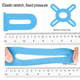 thumbnail image 3 of Pre-Shaped Knee Kinesiology Tape, Elastic Anti-Chafe Athletic Wrap, for Football，4PCS,9.72"×8.66", 3 of 7