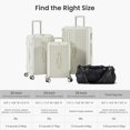 thumbnail image 2 of Luggage Set 4 pcs (20"/24"/29"/Travel Bag), PC+ABS Durable Lightweight Luggage White, 2 of 5
