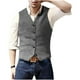 thumbnail image 2 of pstuiky Camisetas sin mangas para hombre, Blazer de moda para hombre, chaleco ajustado con cuello en V y botonadura lisa Chaleco para hombre m, 2 of 6