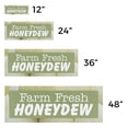 thumbnail image 3 of Farm Fresh Honeydew Vinyl Decal 5 Pack of 24 Inch x 9 Inch Weatherproof Heavy-Duty Adhesive Backing | Sweet Melons, Farmer’s Market, Freshly Harvested | Made in USA, 3 of 6