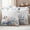 White, variant on Pumpkin Coastal Outdoor Waterproof Pillow Covers, Blue Thanksgiving Starfish Shell Fall Decorative Square Throw Pillowcase Sofa Cushion Sham for Patio/Couch/Chair, 16"x16" 2 Pack