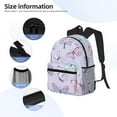 thumbnail image 3 of Pofeuu Purple Butterfly Print Laptop Backpack Travel Canvas Backpack for School Lightweight and Comfortable Backpack College Backpack Schoolbag, 3 of 6